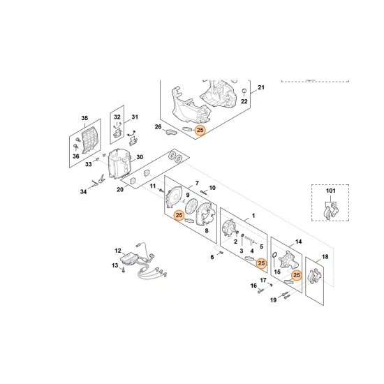 STIHL  Wkład z pianki syntetycznej FA03 403 2400